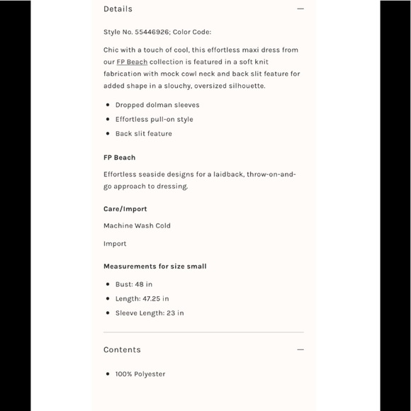 NWT Free People Beach Blanca Fleece Long Sleeve Maxi Dress Cowl Neck Med Brown - Picture 4 of 16